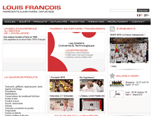 Tablet Screenshot of louisfrancois.com